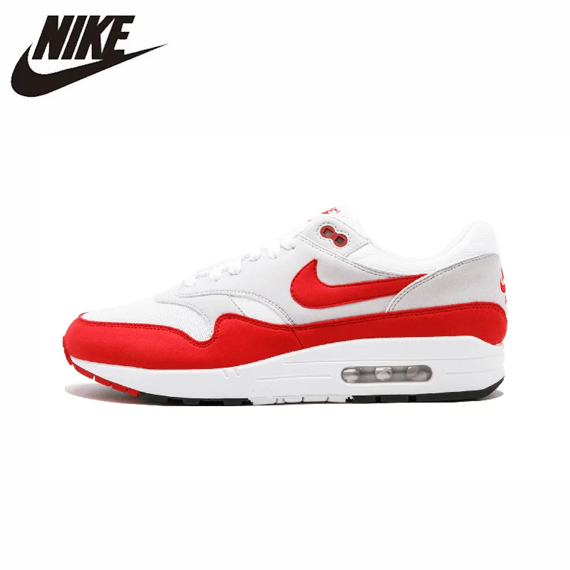 Кроссовки NIKE Air Max 1 OG оригинальный Для мужчин кроссовки сетки воздухопроницаемая комфортная обувь фонарик уличный спортивный кроссовки