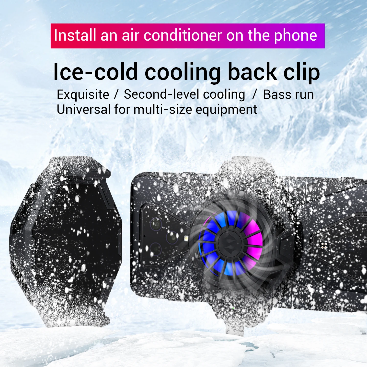 Регулируемый портативный охлаждающий вентилятор Black Shark FunCooler Pro BR20 для телефона