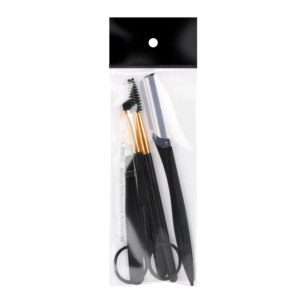 Eyebrow Trimmer Set Foldable Eyebrow Trimming Set  Eyebrow Tweezers for Women Eyebrow Razor Makeup Tools for Eyebrows 5