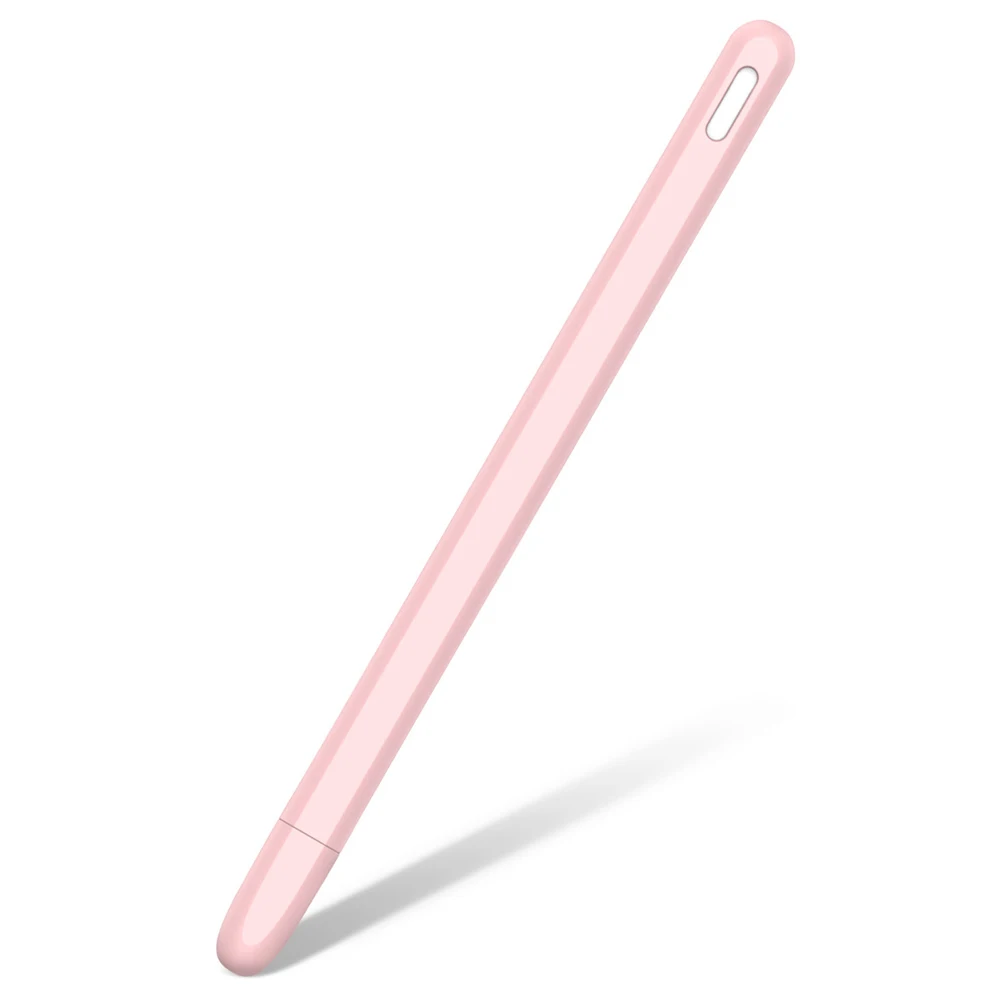 Цветной Мягкий силикон, подходит для Apple pencil чехол, подходит для iPad планшета, стилус, защитный чехол, защитный - Цвета: Розовый