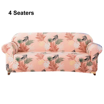 

Leaf Printed Slipcover Living Room Four Season Couch Wear Resistant Washable Sofa Cover Smooth Home Decor Non Slip High Stretch