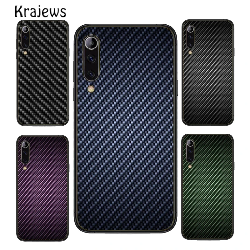 Чехол для телефона с узором из углеродного волокна Huawei P10 P20 P30 P40 Mate 20 30 40 Pro Lite P Smart