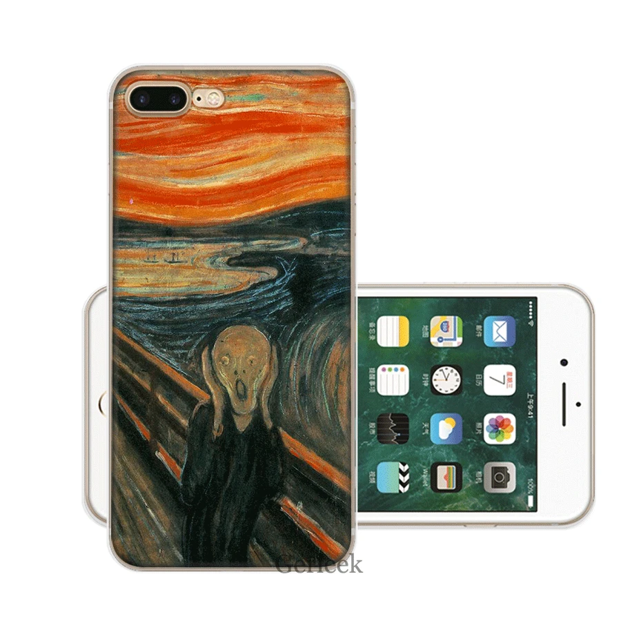 Мобильный чехол для телефона для iPhone XR X XS Max 11 Pro XR 6 6S iPhone 7 8 Plus 5 5S SE TPU чехол смешной Leonardo da Vinci MonaLisa Pat