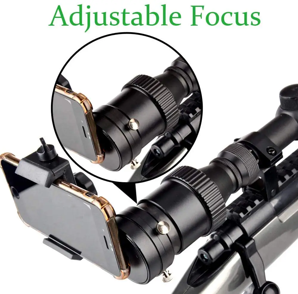  Rifle Scope Smartphone Mounting System- Smart Shoot Scope Mount Adapter for Gun Scope Airgun Scope 