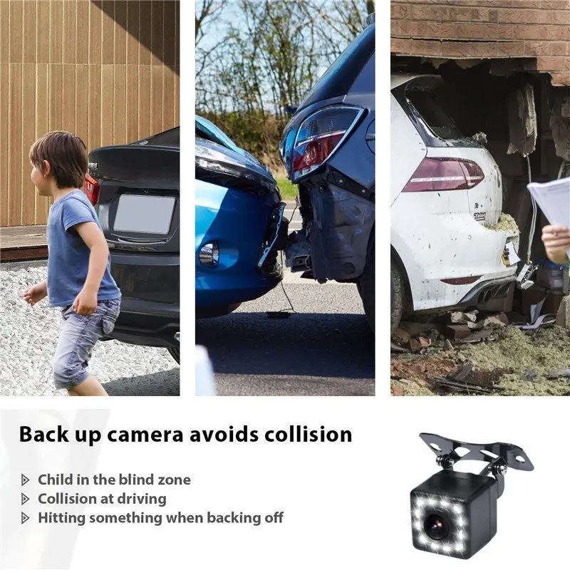 Автомобильная парковочная камера заднего вида CCD со вспомогательной направляющей для парковки+ HD 4," цветной ЖК-монитор для автомобиля