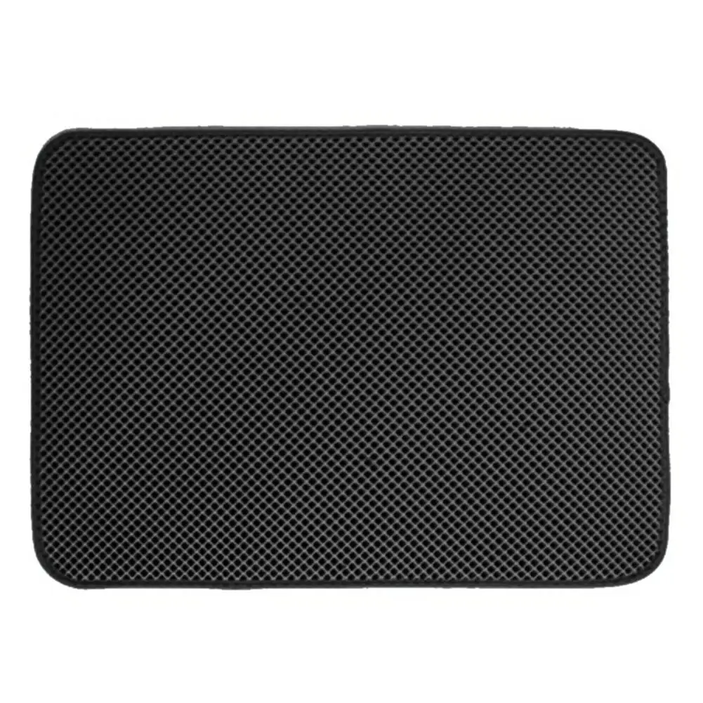 Pet Cat Litter Mat Waterproof EVA Double Layer Cat Litter Trapping Pet Litter Box Mat Clean Pad Products For Cats Accessories