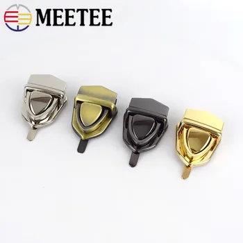 

2Set/Lot Metal Turn Lock Snap For Handbag Women Bag Twist Locks Clasps Closure DIY Metal Buckle Hardware Accessories BF107