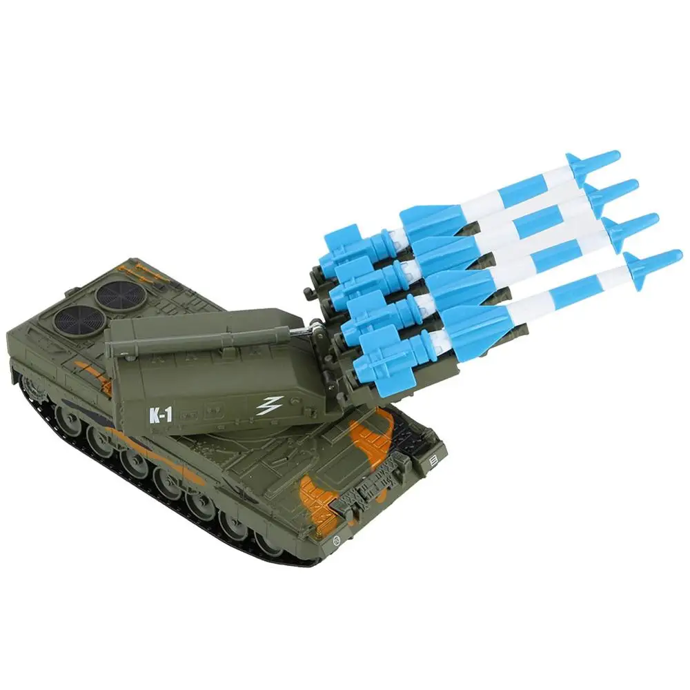 1:40 сплав детский военный автомобиль игрушка металлический Танк управляемый Военный танк машина с ракетной установкой модель Замечательный подарок для детей