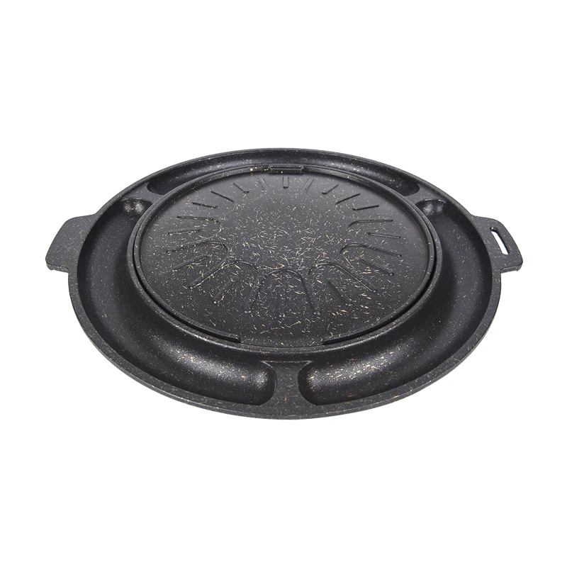 Korean barbecue baking pan chicken cake commercial BBQ pan non stick griddle plate bakeware restaurant household grill net