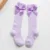 Children Girls Royal Style Bow Knee High Fishnet Socks.Baby Toddler Bowknot In Tube Socks.Kid Hollow Out Sock Sox 0-4Y 13