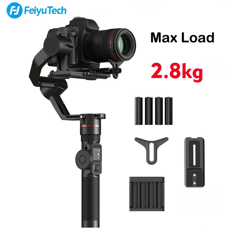 FeiyuTech Feiyu AK2000 3 оси карданный Стабилизатор Ручной для Nikon sony Canon DSLR камеры Gopro действие 2,8 кг Полезная нагрузка estabilizad