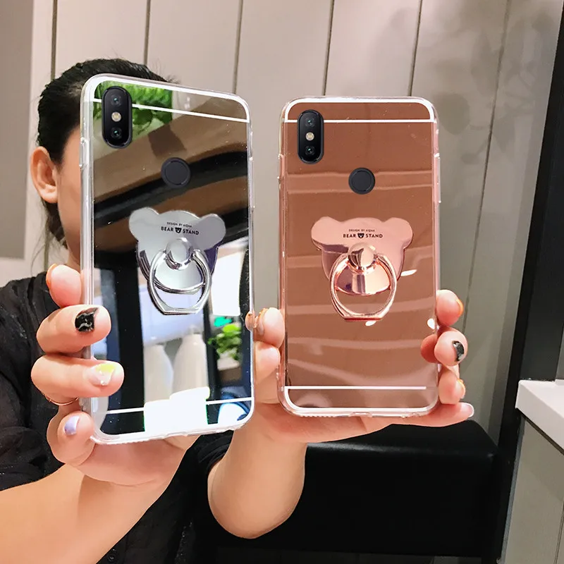 Зеркальный чехол Pocophone F1 для Xiaomi Redmi A1 A2 5X 6X 3S Note 3 4 4A 4X 5 Plus 5A 6 6A 7 7A K20 9T 8 Pro | Мобильные