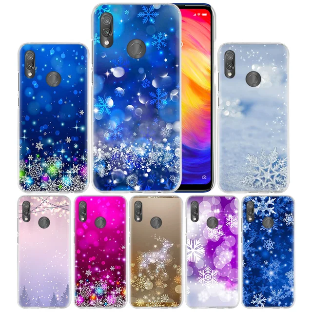 US $1.57 Christmas Snowflakes Case for Xiaomi Redmi Note 7 8 K20 7S 7A 6 6A Pro S2 5 Mi Play 9T CC9 E A1 A2 