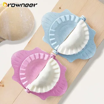 

Dumpling Making helper Wheat Straw Jiaozi Mold colorful Non-toxic Pastry Dumplings Molds easy Kitchen Round Face Peel Gadgets