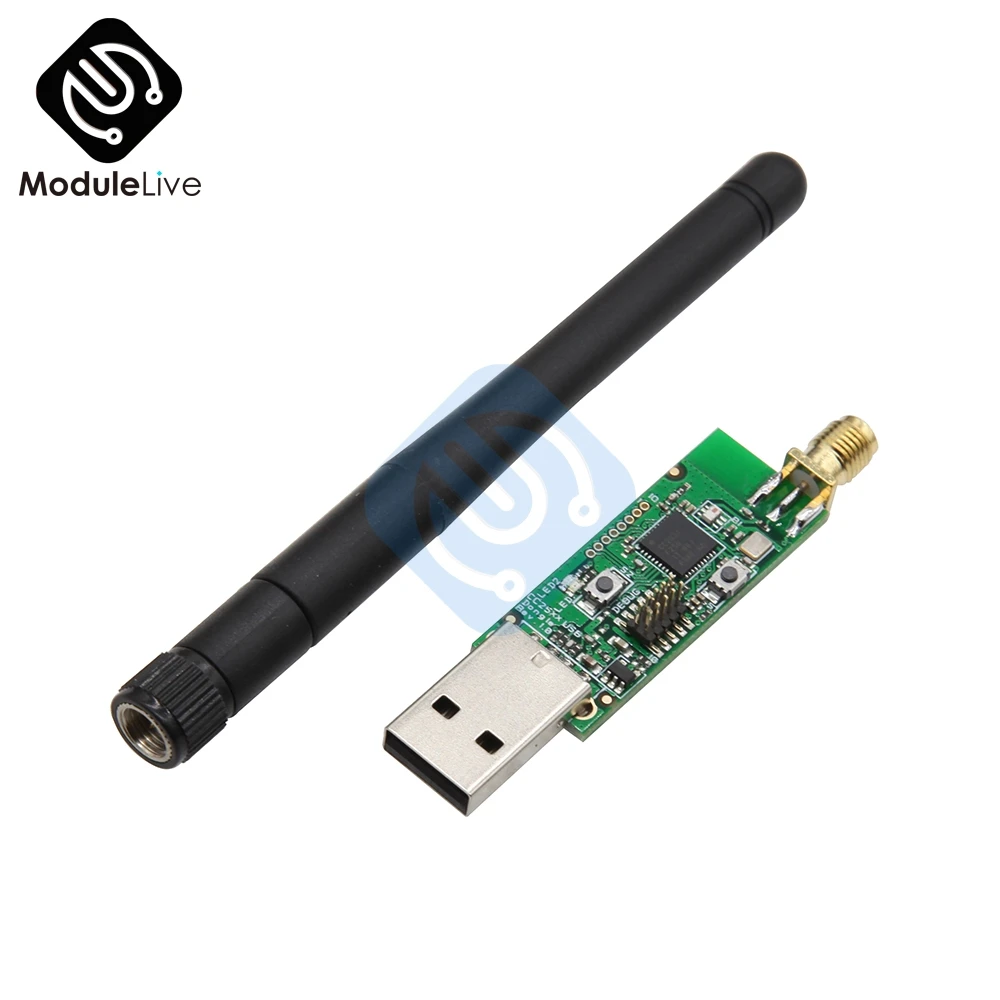 

BLE 4.0 CC2540 CC2531 Zigbee Sniffer Wireless Wifi Board Bluetooth Dongle USB Programmer Downloader Module With External Antenna