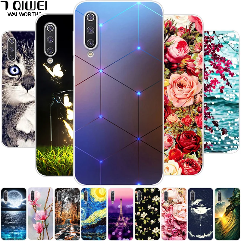 

For Xiaomi mi 9 Lite case phone cover silicone soft tpu Back cases for Xiaomi MI 9 Lite Case mi9lite Coque for xiaomi mi 9lite