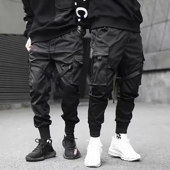 2022 European And American New Men's Trend Must-Have Multi-Pocket Trousers Fashion Casual Hip-Hop Stretch Men's Trousers 1