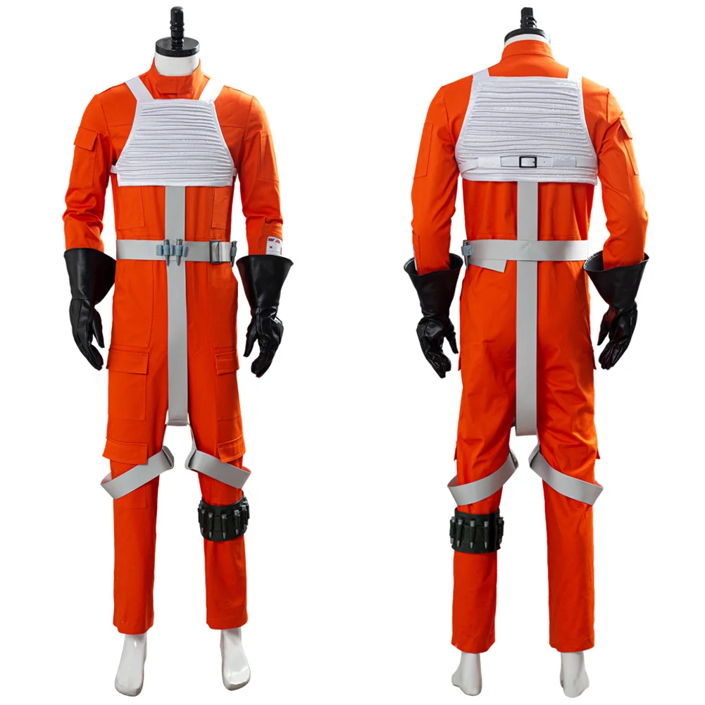 

Star Cosplay Wars Uniform X-WING Rebel Pilot Jumpsuit Costume Adult Jumpsuit Uniform for Halloween