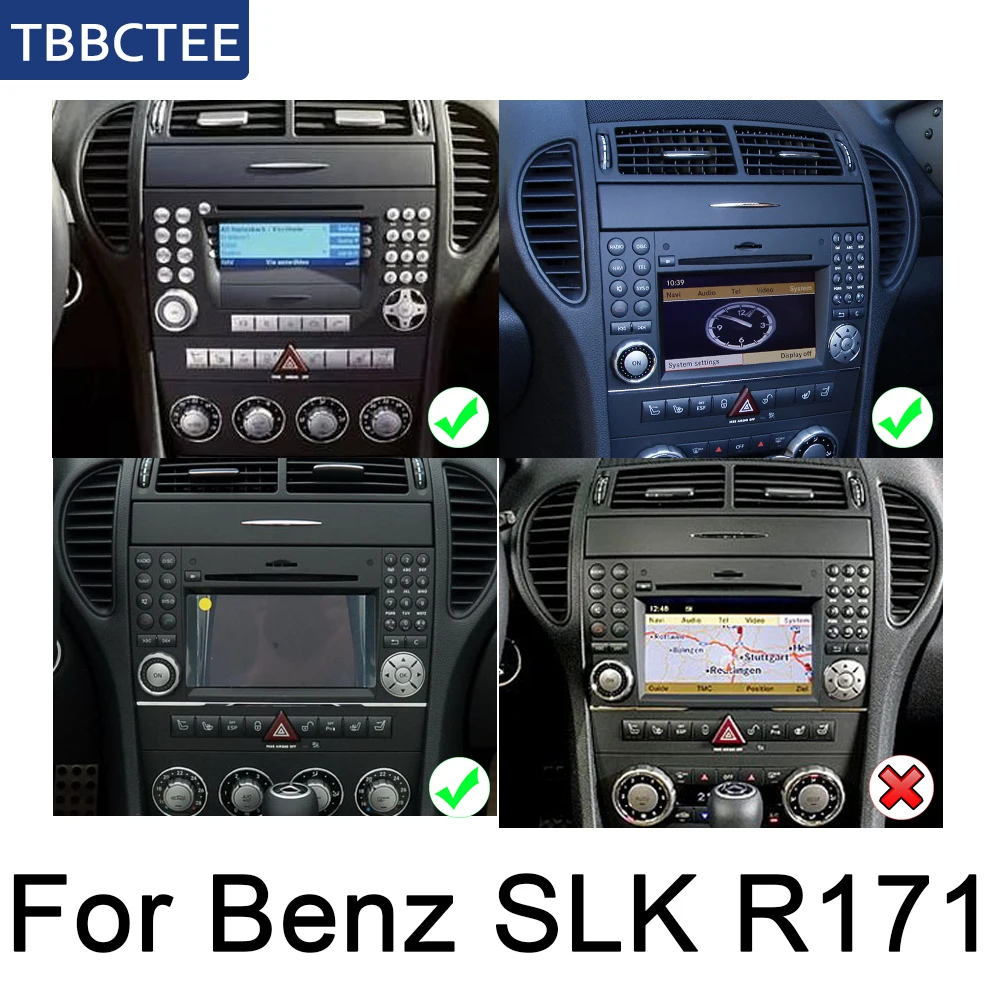 Для Mercedes Benz SLK Class R171 2004~ 2011 NTG автопроигрыватель gps навигация автомобильное мультимедиа андроид экран системы радио стерео wifi