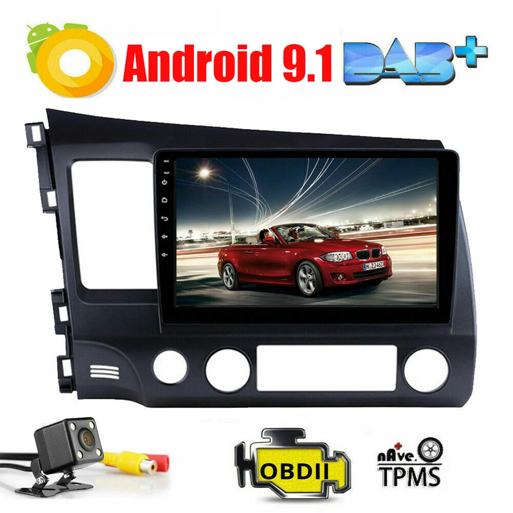 Автомагнитола на Android 9 1 для Honda Civic 2006 2011 мультимедийный видеоплеер с навигацией