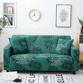 

Green color sectional sofa cover elastic Perfect for living room corner sofa covers of Home Furniture Protector 2019 new design