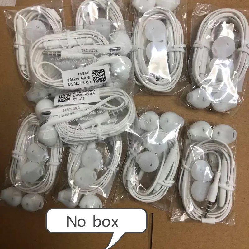 10pcs/lot 3.5mm High Quality headset in ear headphones With Remote Mic for S7 S7plus S6 Note 5 with retail box | Мобильные телефоны
