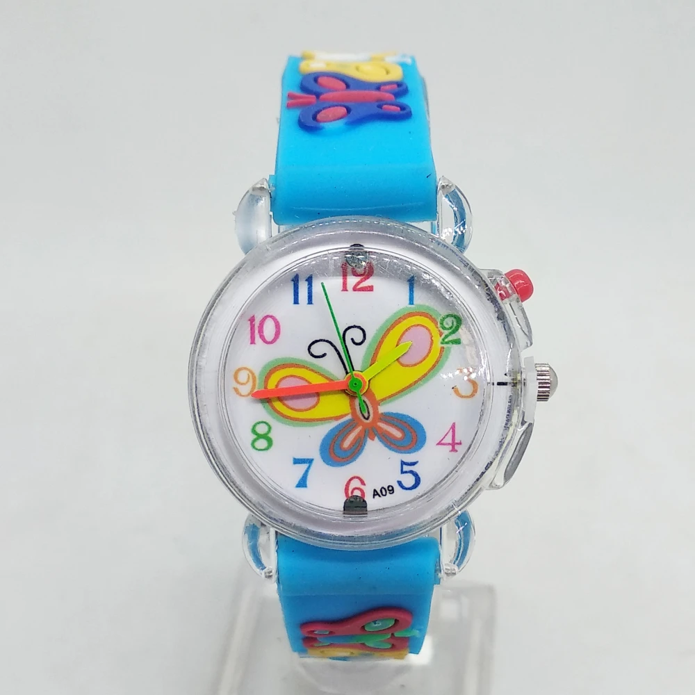 Colorful Flash Light Large Butterfly Dial Kids Watches Electronic Children Watch Girls Birthday Party Gift Boys Clock Wristwatch