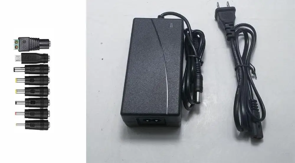 12V6A power adapter for LED LCD monitor lamp charger supply 5.5*2.5/2.1mm with 8 Selectable Adapter Tips12V 6A 2pins char | Электроника