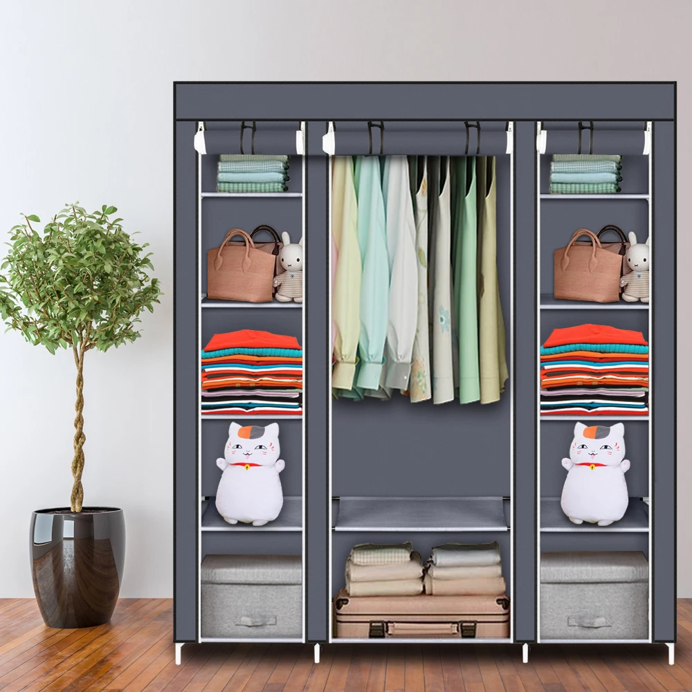 Non-woven Cloth Large Capacity Wardrobe Folding Portable DIY Wardrobe Clothes Storage Cabinet Closet Home Furniture Non-woven Cloth Large Capacity Wardrobe Folding Portable DIY Wardrobe Clothes Storage Cabinet Closet Home Furniture