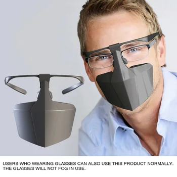 

1pc Splash-proof Dust-proof Face-protective Cover Anti Saliva Reusable Anti Glasses Mist Outdoor Travel Personal Protection