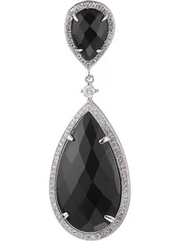 

Jay VI pendant with onyx and cubic zirconia