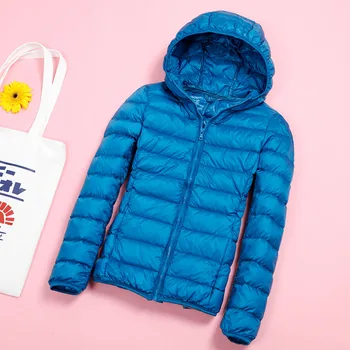 

Winter Jacket Women Black Spring Autumn Jacket Women Duck Fur Down Hooded Jacket Coats Female Slim Parkas Outwear Pink Orange