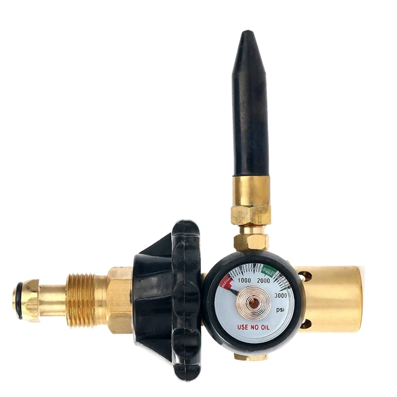 

HOT-Helium Tank Regulator Filler Valve For Balloons With Gauge Pkg/1