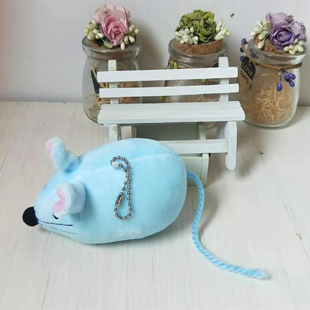 Cartoon Mouse Animal Plush Doll Stuffed Keychain Pendant Bag Hanging Decor Gift Cartoon mouse animal design mini size adorable