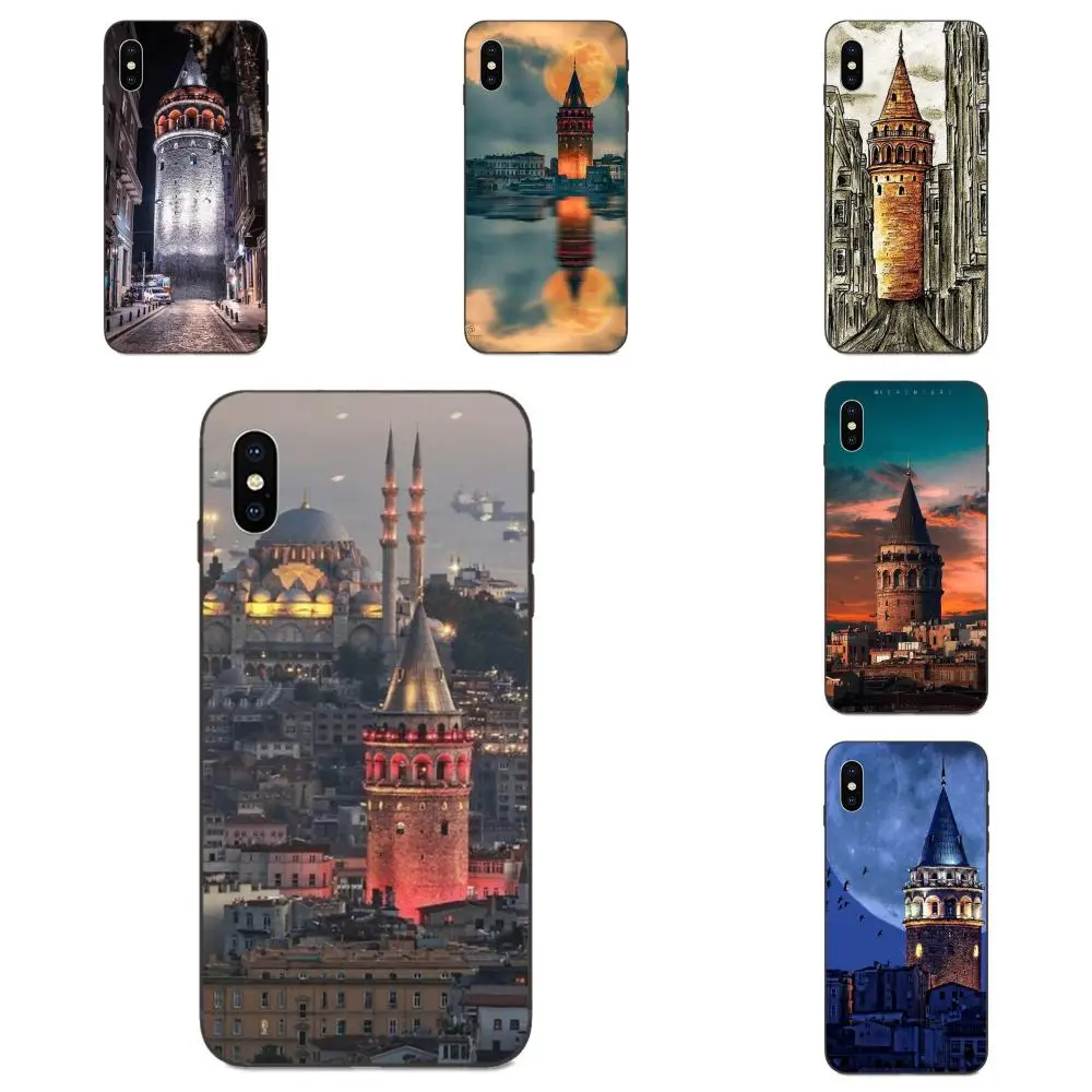 Для Apple iPhone 11 X XS Max XR Pro 4 4S 5 5S SE 6 6S 7 8 Plus Аксессуары для мягкого чехла Турция Galata Kulesi в