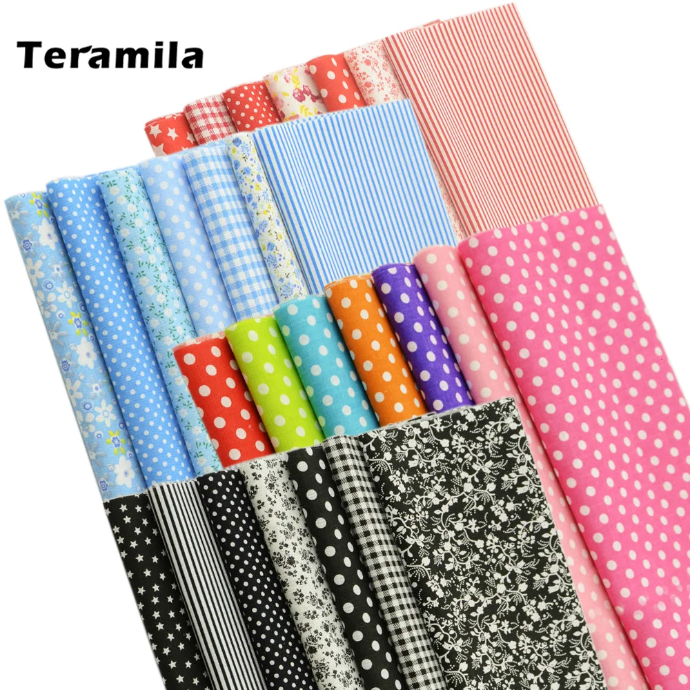 Teramila 7 шт. 40x50 см DIY Лоскутная хлопковая ткань Telas стеганые ткани для рукоделия швейная ткань скатерть ручной работы