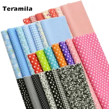 Teramila 7 шт. 40x50 см DIY Лоскутная хлопковая ткань Telas стеганые ткани для рукоделия швейная ткань скатерть ручной работы