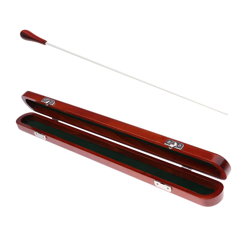 

Rosewood Handle Music Conductor Stick with Storage Carry Case for Concert