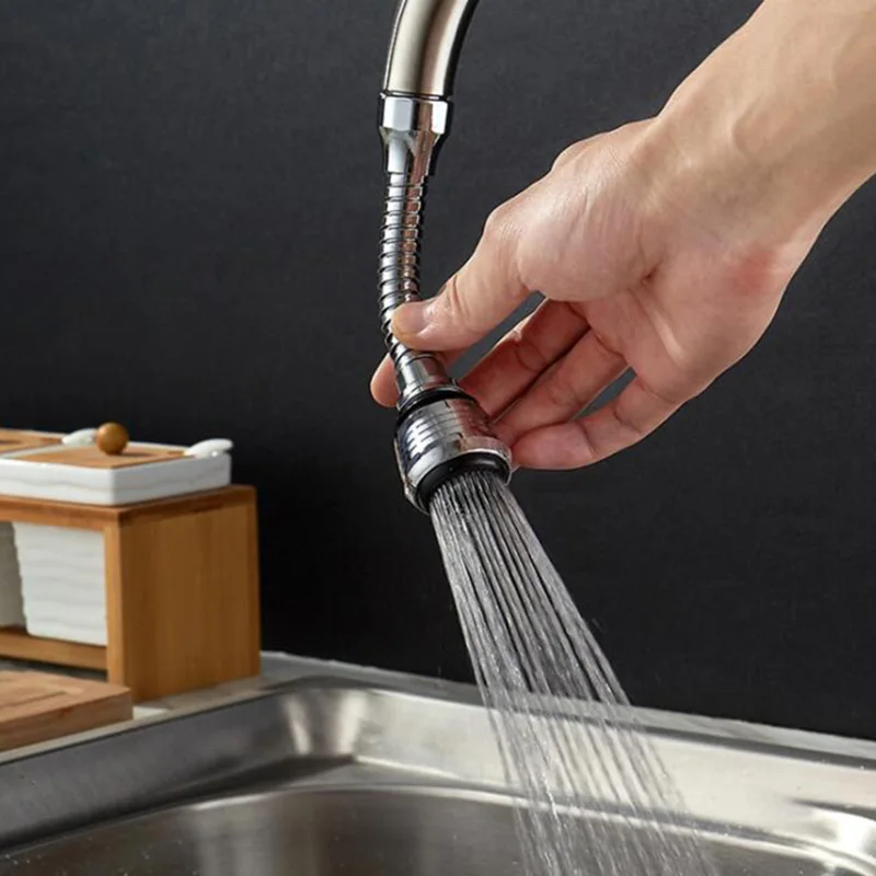 High Pressure Kitchen Faucet Extender Rotatable Faucet Aerator Water Saving Tap Nozzle Adapter Bathroom Sink Accessories 3