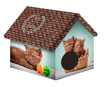 

PERSEILINE House Animal PerseiLine Design Kittens and burlap 33 x 33 x 40 cm