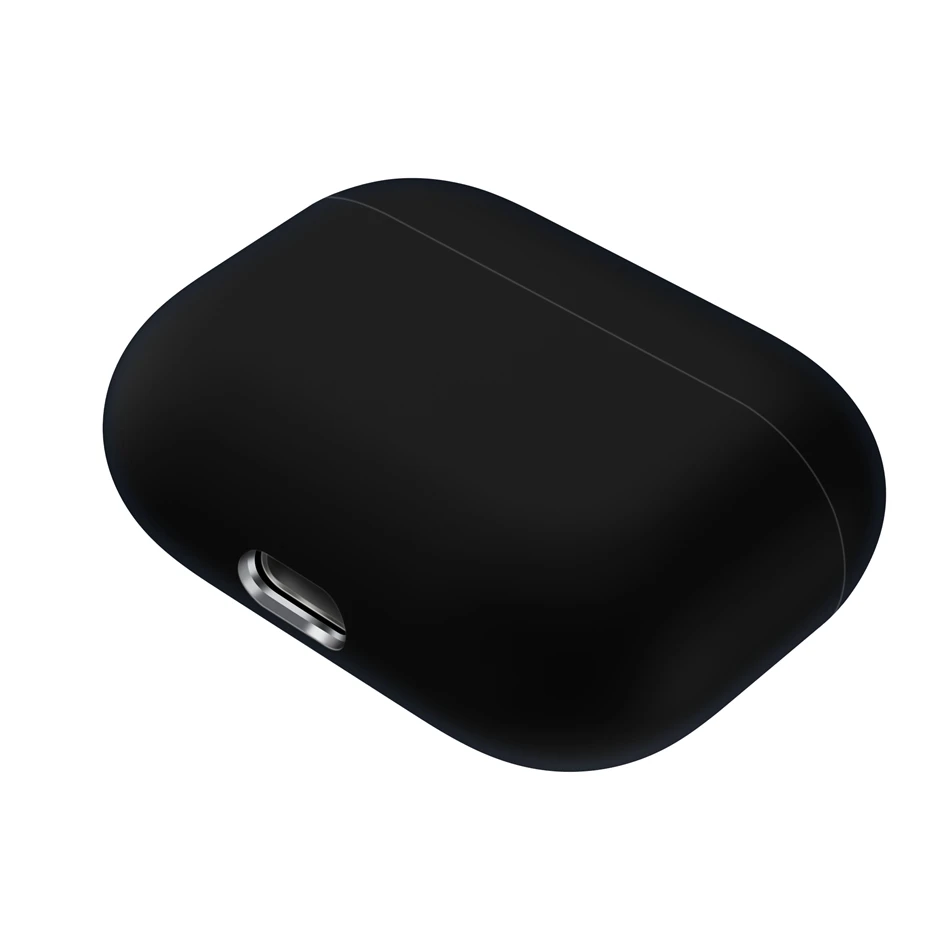 black Для AirPods Pro Чехол жидкостный Мягкий силиконовый чехол для наушников для Apple AirPods Pro Bluetooth гарнитура защитный чехол - Цвет: black