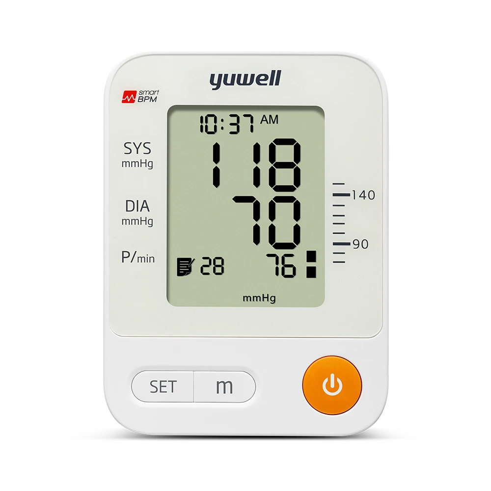 Yuwell YE670D LCD цифровой монитор артериального давления на руку манжета