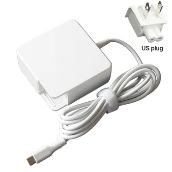 

61W US UK EU Plug Charger Adapter Cable For Apple Quick Type-c Wall Laptop Power Supply USB