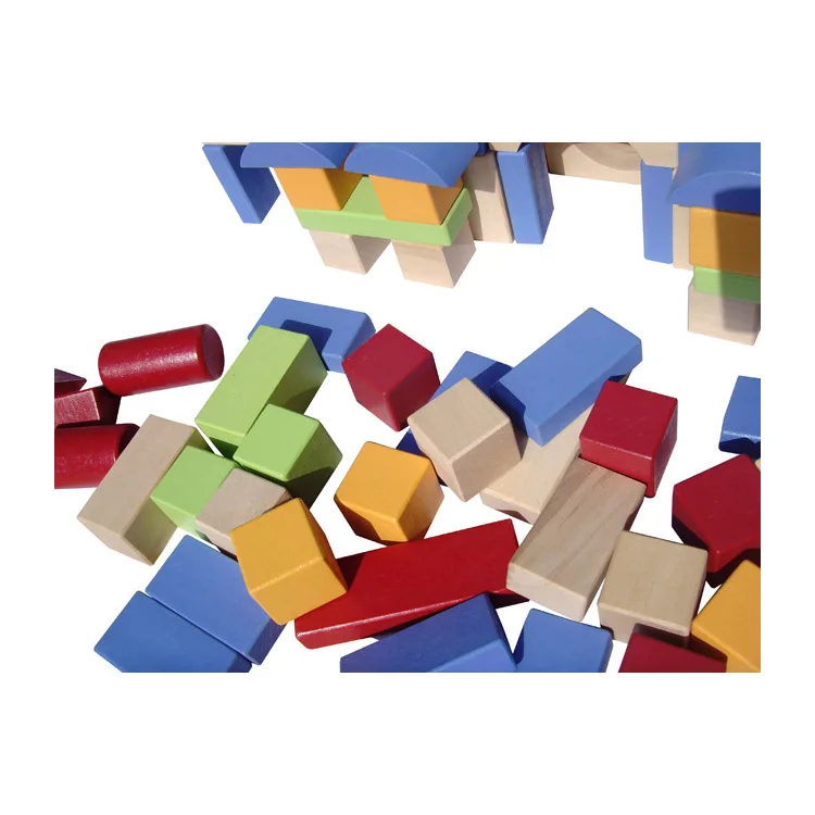 

100 Block Building Blocks Have Storage Cloth Bag Children Wooden Building Blocks Toy DIY Toy Educational Toy