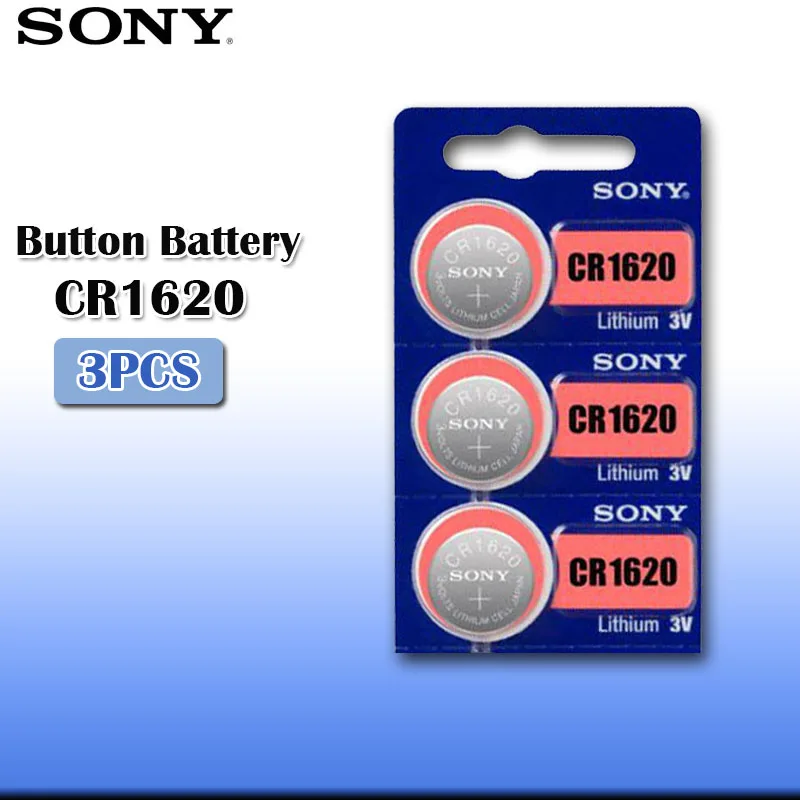 3 шт./лот/лот sony CR1620 100% оригинальная литиевая батарея для автомобиля часы с