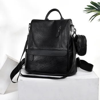 

2020 New Women's Bag Backpack New Korean Fashion Travel Bag PU Student's Backpack Backpack