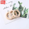 Mamihome 10/5/3pc Maple Wooden Ring Wood Teething Children Goods DIY For Nursing Necklace Rattles Wooden Blank Rodent Bpa Free 1