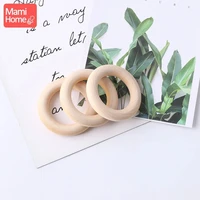 Mamihome 10/5/3pc Maple Wooden Ring Wood Teething Children Goods DIY For Nursing Necklace Rattles Wooden Blank Rodent Bpa Free 1