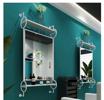 

Nordic barber's mirror stage light luxury iron art hairdressing single mirror net red hair salon decoration hair cutting mirror