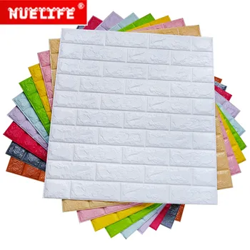 

Foam brick 3d wall stickers waterproof anti-collision bedroom stickers living room wallpaper soft wall stickers for kids room